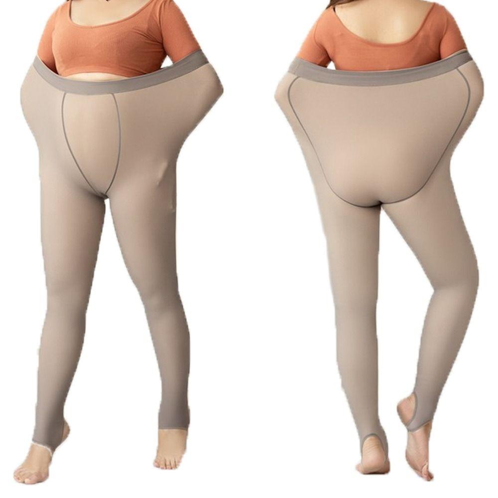 Lifting Plush Wool Thicken Winter Push Up Pants Thermal Stocking Women Plus Size Leggings Pantyhose