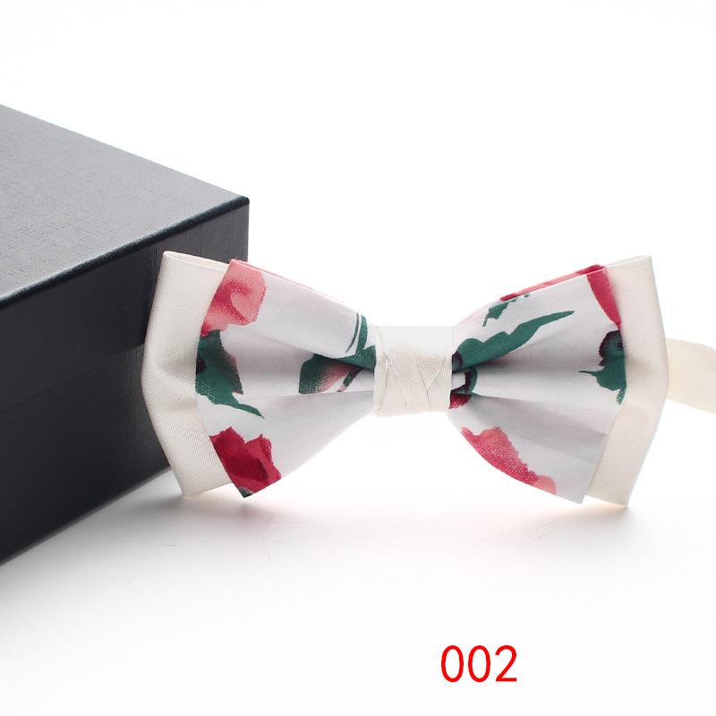Shuangpin Men'S Bow Tie Business Trend Color Weaving Jacquard Suit Accessories Retro Bow Tie