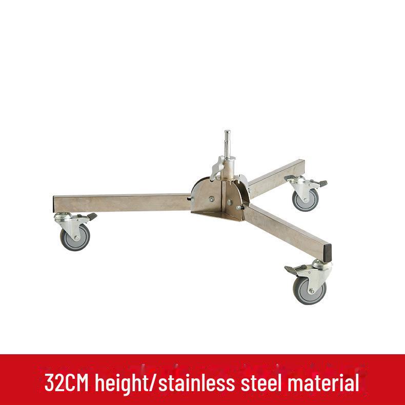 Durable Folding Floor Light Stand with Pulley, Perfect for Studio, Live Broadcast, Fill Light, Tripod, and Flash Use