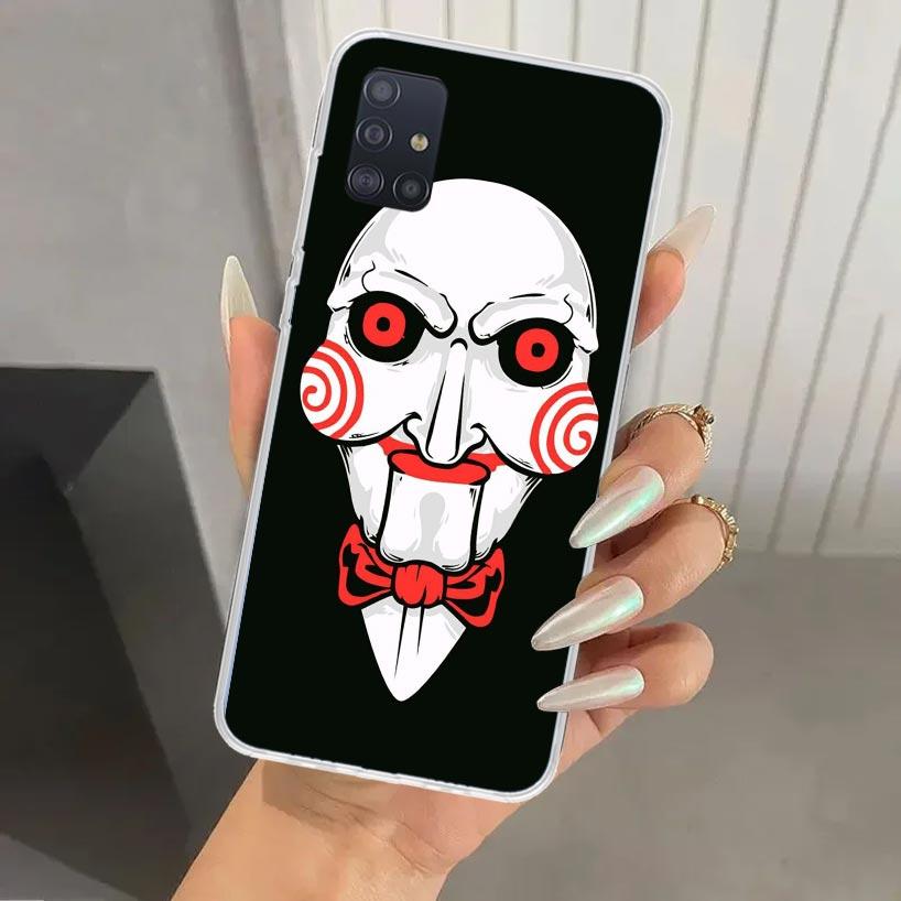 The Jigsaw Killer Horror Phone Case for Samsung Galaxy A52 A32 A22 A12 A02S A50S A30S A10S Note 20 Ultra 10 Plus S10 A31 A20 A71