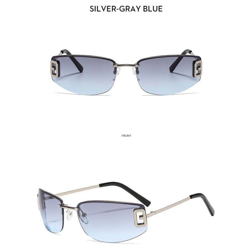 Women's sunglasses, men's and women's fashion frameless sunglasses