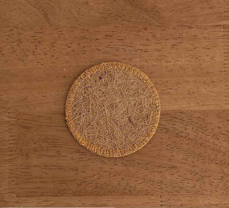 Retro Organic Loofah Sponge Cup Teapot Mat Durable Natural Kitchen Coaster Eco-friendly Teaware Tray Accessory Tea Ceremony