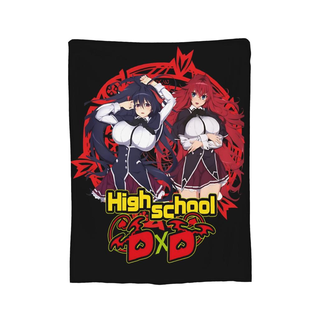 Rias Gremory Vintage High School DxD Blanket Fleece Novelty Breathable Throw Blankets for Chair Covering Sofa Winter,