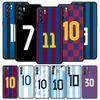 Voetbal Nummer 7 10 30 Telefoonhoesje Voor Oppo Find X5 A54 A53 A52 A9 2020 A15 A95 A16 A76 A74 A12 Reno7 SE Reno6 Pro Plus 5G Cover