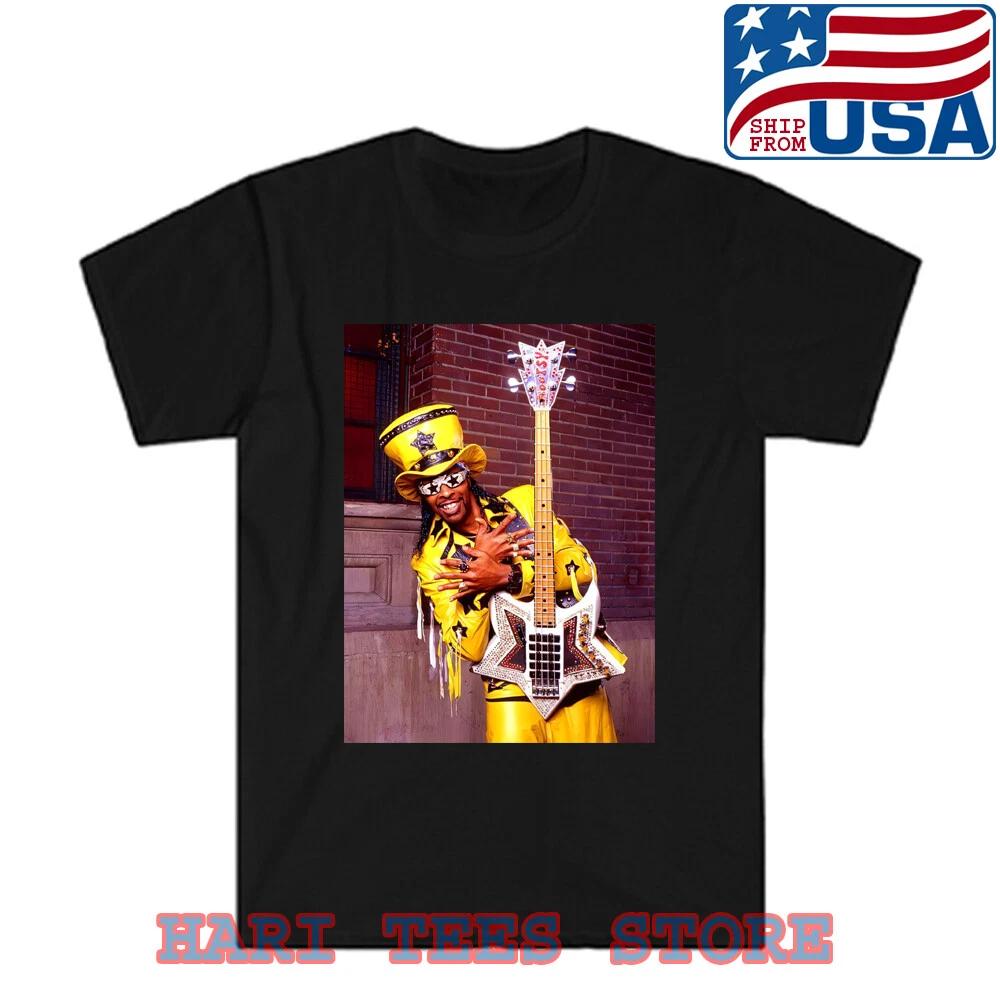 Bootsy Collins Parliament Funkadelic Men s Black Size S to 5XL 4XL