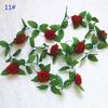 24m Silk Long Rose Fake Flower Ivy Vine Leaf Garland Wedding Party Home Decor