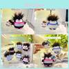 Mini Plush Penguin Keychain With Striped Clothing For Gift And Collectors Use