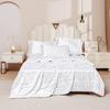 New Light Luxury Silky Jacquard Summer Quilt Solid Color Simple Summer Quilt Four-Piece Set Smooth And Machine Washable