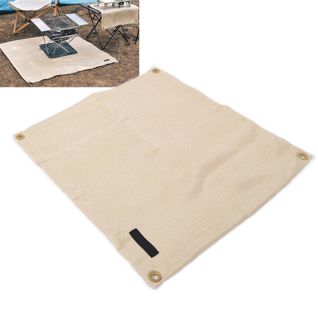 Fire Pit Mat High Temperature Resistance Fireproof Pad for Outdoor Picnic BarbecueS