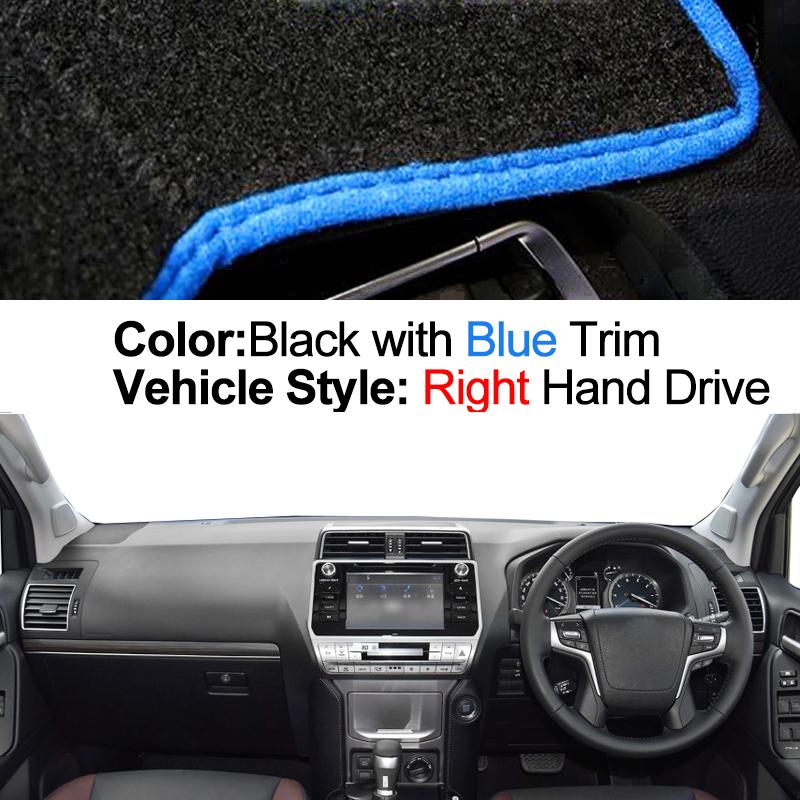 Car Inner Dashboard Cover For Toyota Land Cruiser Prado 2018 2019 Auto Dash Mat Carpet Cape Anti-sun Sun shade Dashmat 2015
