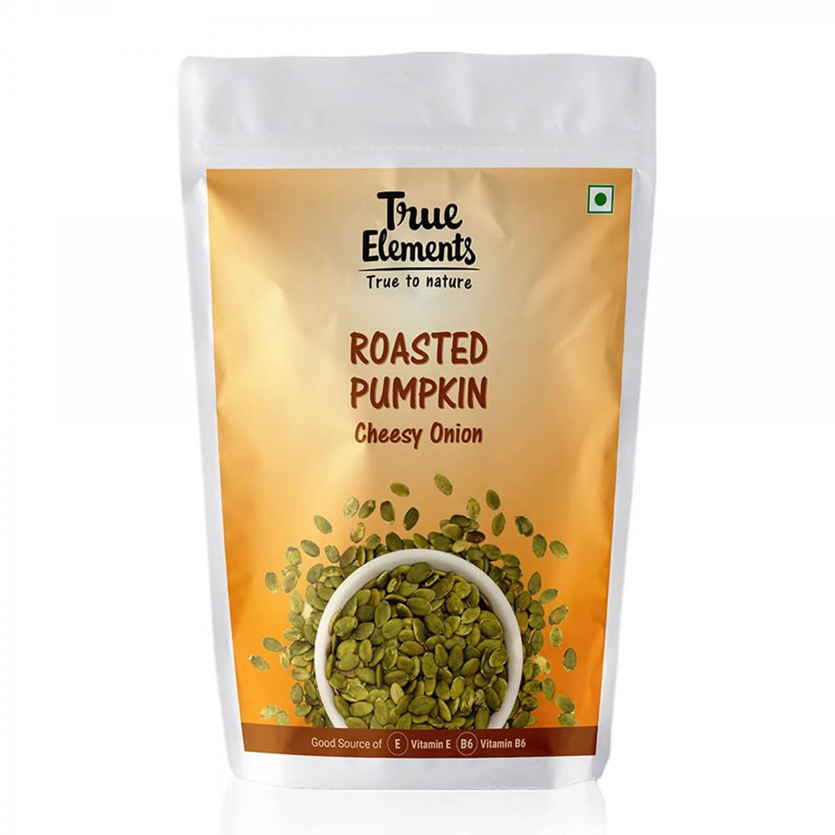 

Жареные семена Тыквы со вкусом Сыра и Лука (125 г), Roasted Pumpkin Seeds Cheesy and Onion, True Elements