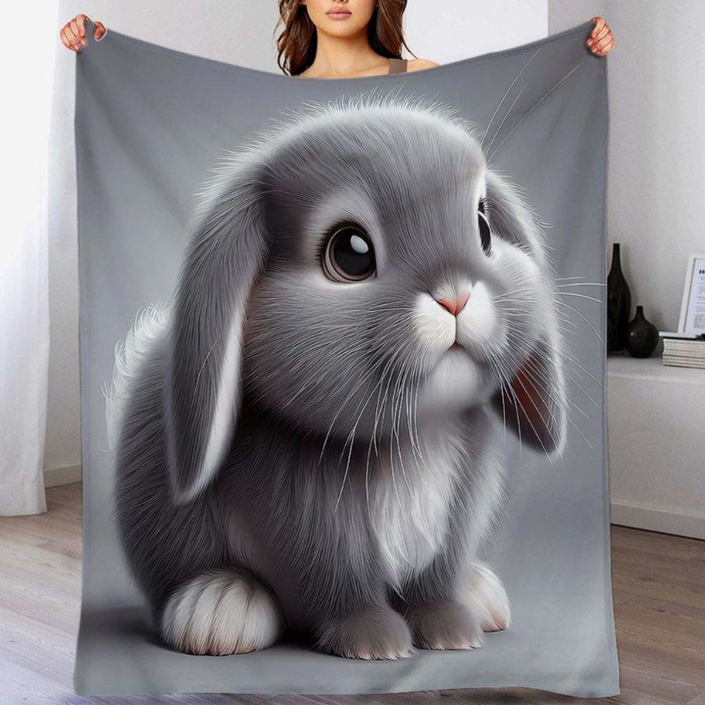 1pc Winter Forest Gray Wolf Print Flannel Blanket Warm Cozy Soft Throw Blanket for Home Couch Bed