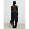 Anggae Layered Lace Skirt Black