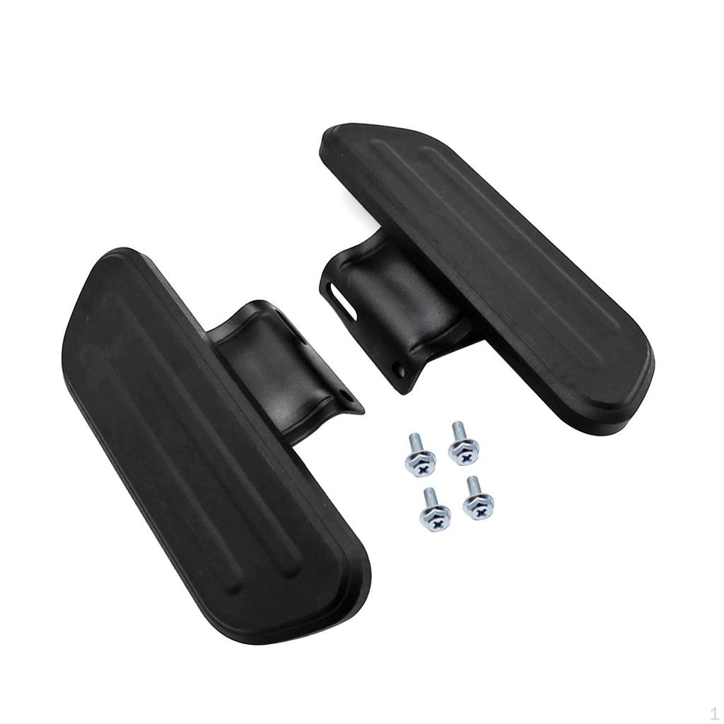 2x Foot Pegs Ebike Front Pedals Aluminum Alloy Footrests Pedal for E Bike Motorbike Riding