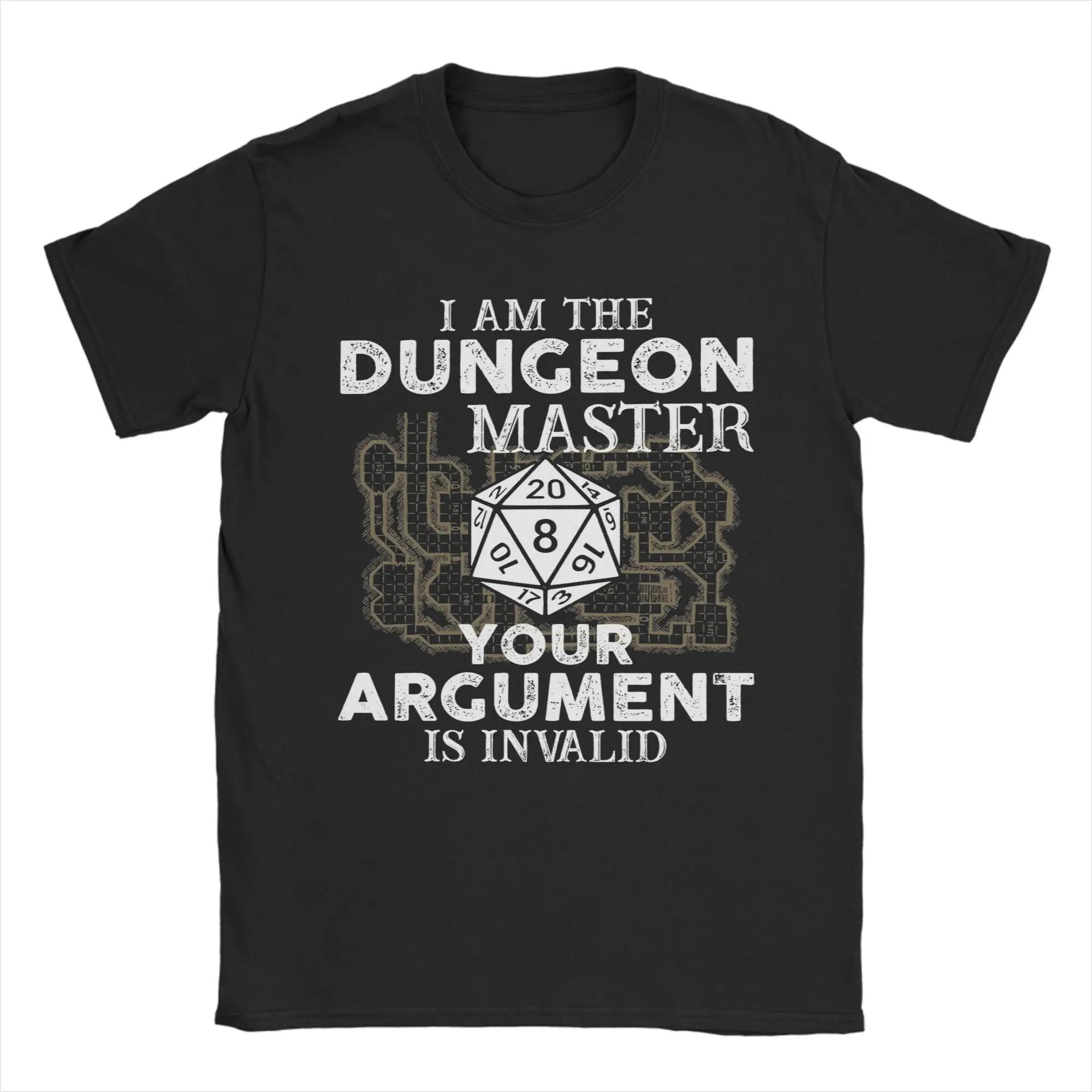 Dungeon Master Your ArguUnisext Is Invalid Graphic Tee Unisexs Breathable Cotton Crew Neck TShirt S