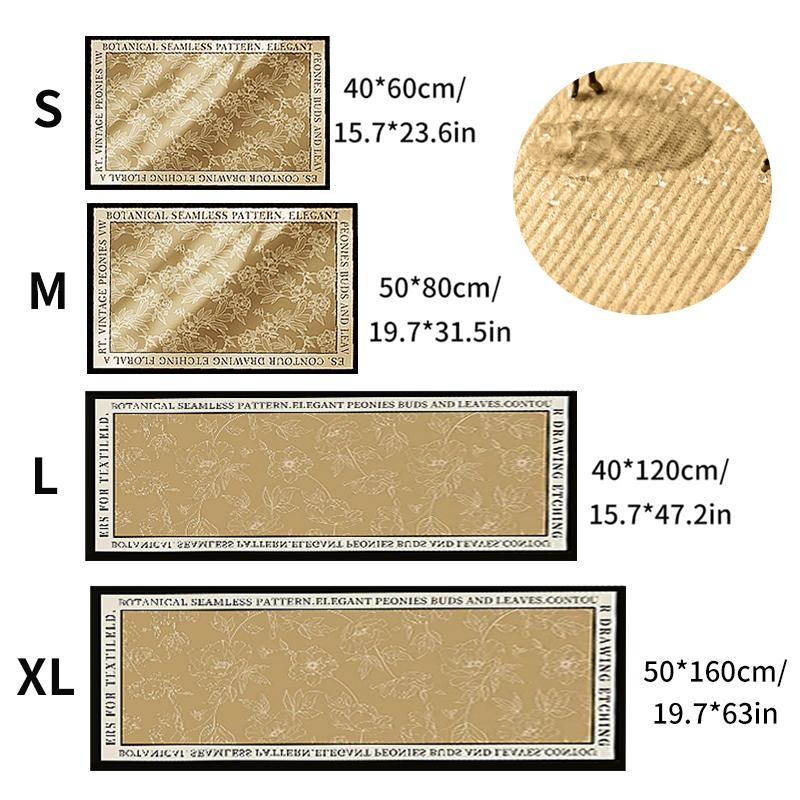 Printed Anti Slip Kitchen Carpets Water Absorption Kitchen Rug No Slip Bathroom Floor Kitchen Mat Absorbent Hallway Long Carpets