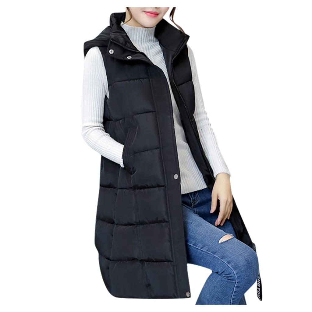 Женская мода с капюшоном без рукавов — фото 5