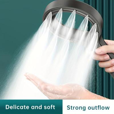 Creatieve Holle Spray Douchekop Handheld Enkele Stand ABS Groot Paneel Hoge Druk Douchekop Mondstuk Badkameraccessoires