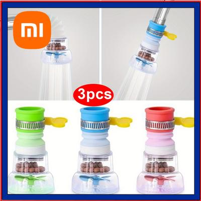 Rallonge de Robinet d'Évier de Cuisine Réglable à 360 Degrés Multi-Couleurs Filtre à Eau du Robinet avec Billes de Sédimentation Bio Filtre Stérilisateur UV