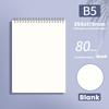 Grids/Blank/Horizontal Line Spiral Notepad Flip Over Design Memo Pad  School Office Supplies