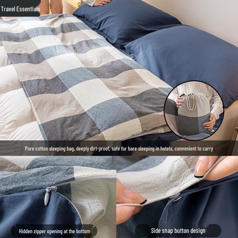 Cotton Travel Hotel Hygiene Sleeping Bag Liner