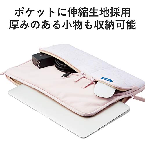 ELECOM Computer Case PC Case 13.3 Inch Case Scandinavian Design Leaf Pink BM-IBPTP13T1