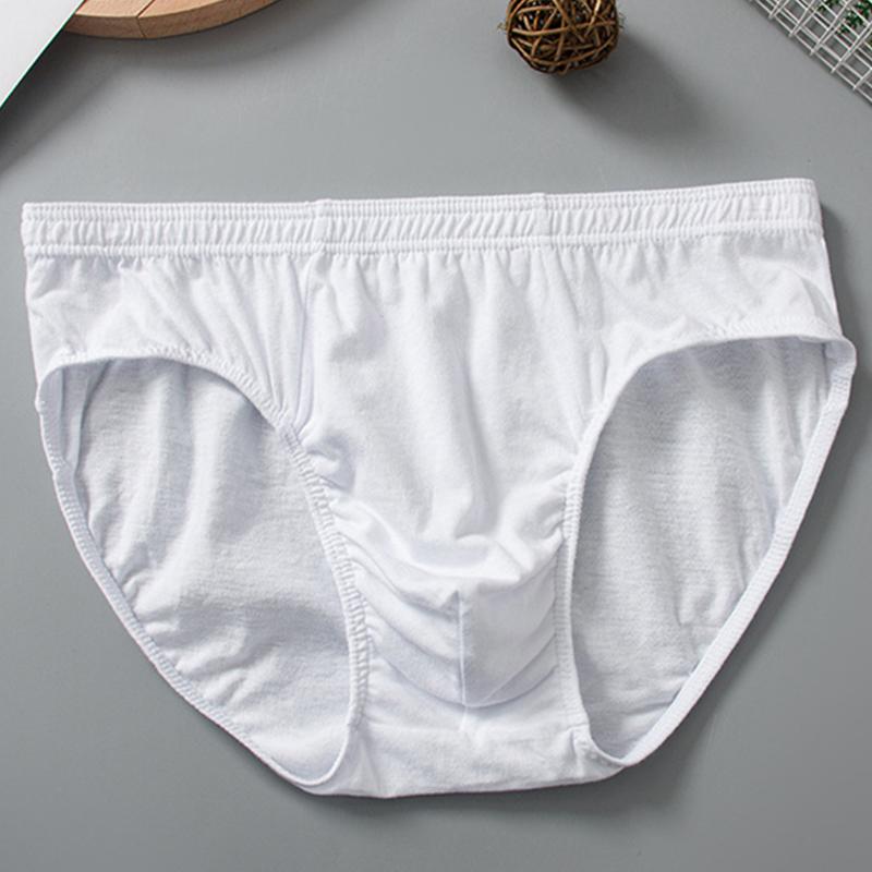 Slip da uomo taglia forte 6XL 7XL 8XL in cotone bianco, confezione da 3 morbide e traspiranti, intimo taglia grande, comodi e larghi, slip a triangolo