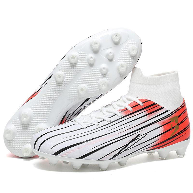 New High-Top Student Football Shoes with Long And Broken Pins for Training And Matches Professional  Youth Sports Shoes