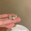 Xiaohongshu 925 Sterling Silver Exaggerated Plain Ring for Women – Simple, Luxurious, High-End Design.