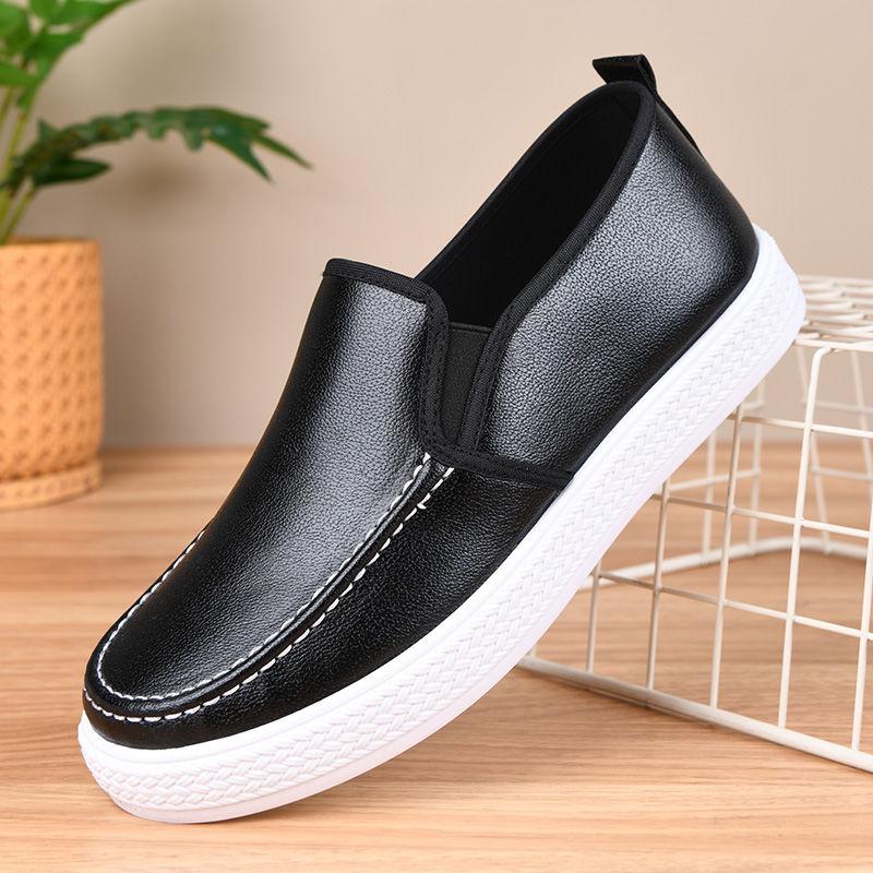 

Fashion Thick Platform Breathable Man Casual Shoen Soft Adults Size 45 Elegant Legitimate Summer Sale Cowhide Retro Leather Shoes for Me 44