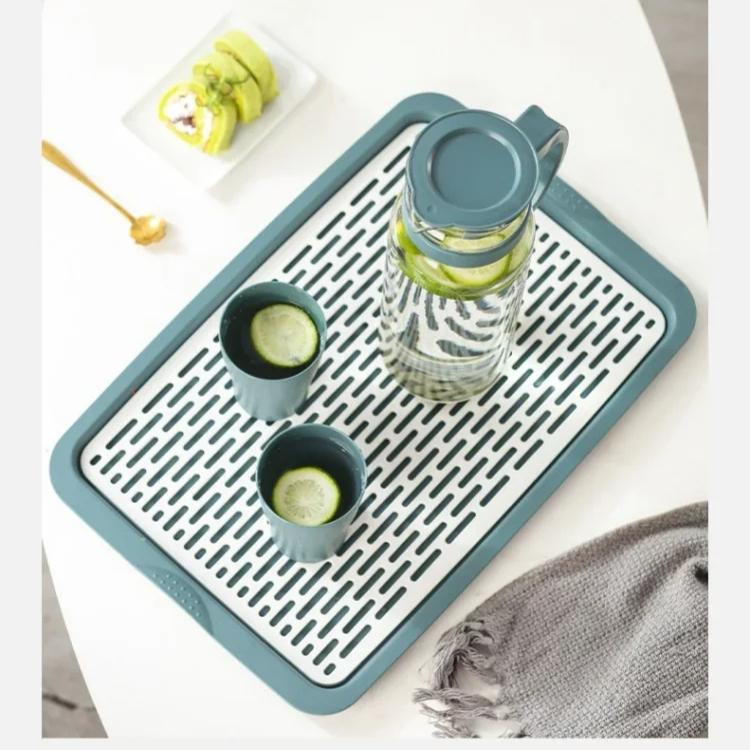 1Pc Glass Water Pitcher Heat Resistant Glass Carafe Beverage Juice Dispenser Cold Water Kettle with With Lid and Handle