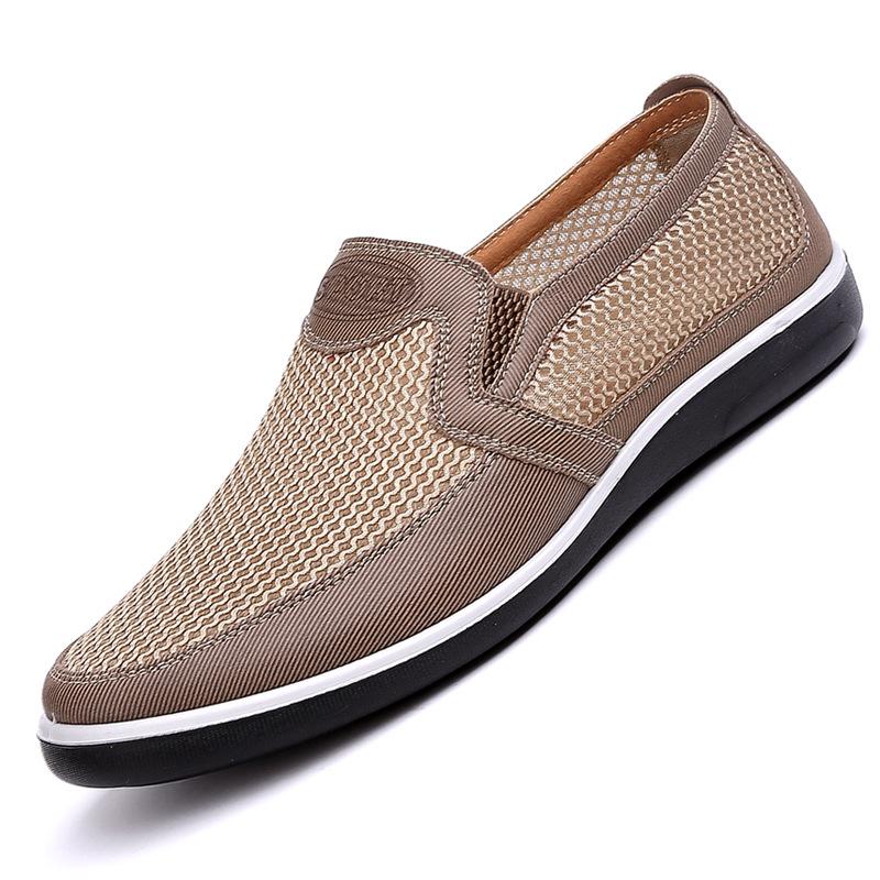 Men Casual Shoes Summer Style Mesh Flats Shoes For Men Loafers Leisure Shoes Breathable Outdoor Walking Footwear Big Size 47 48