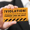 50pcs, Humourous Parking Violation Cards 3.5 X 2 Inch, Prank Funny Cards, Fake Ticket, Mini Portable Prank Props