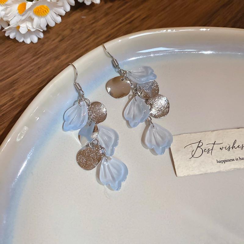 Seaside Vacation Style Shell Disc Long Fringed Earrings Niche Design Earrings Earrings Light Luxury High-end Women