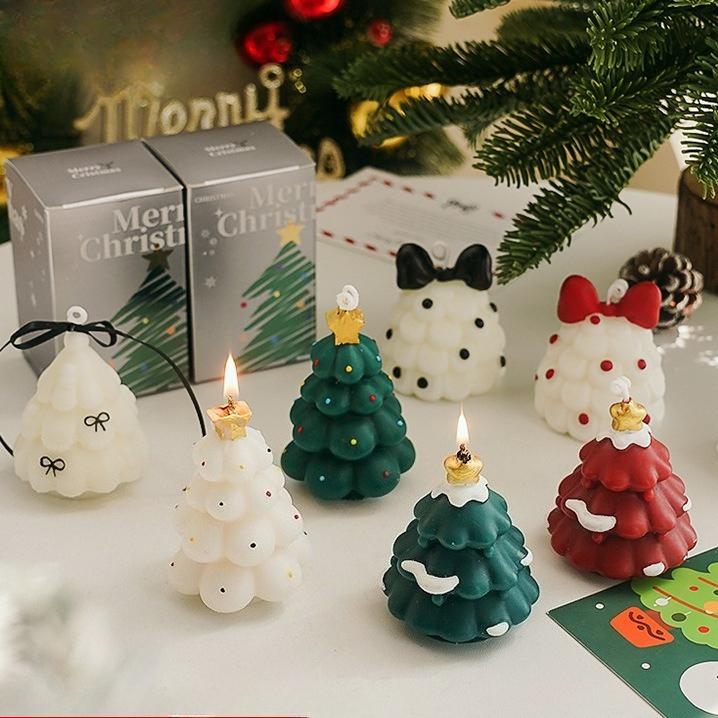 Christmas Scented Candle Fragrance Atmosphere Simulation Handmade Christmas Tree