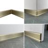 H5/6/8cm Super Narrow LED Wall Skirting Line Minimalist Aluminium Profile Floor Baseboard Silicone Neon Strip Light Diffuser