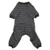 Striped Dog Pajamas Stylish Cute Summer Thin Soft Stretchable 4 Legs Puppy Jumpsuit for Dogs Cats