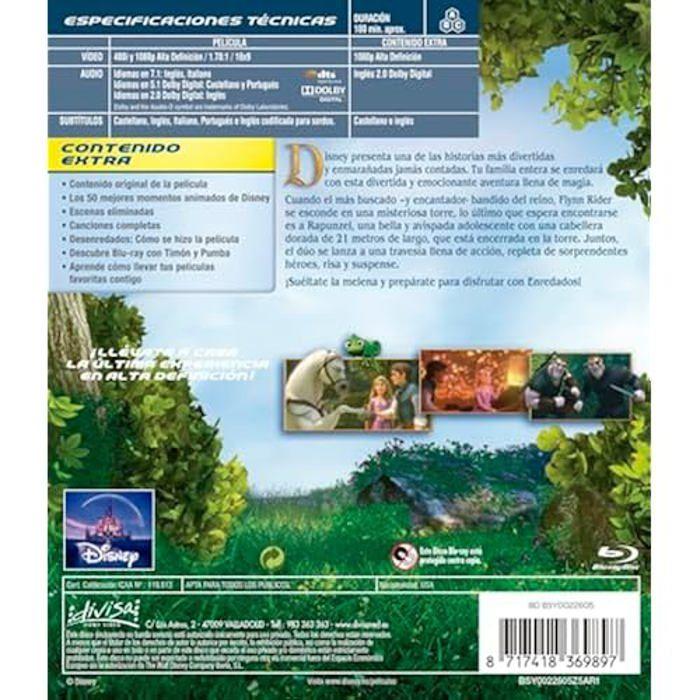 Blu-ray enredados - disney - film d'animation - aventure - famille - import