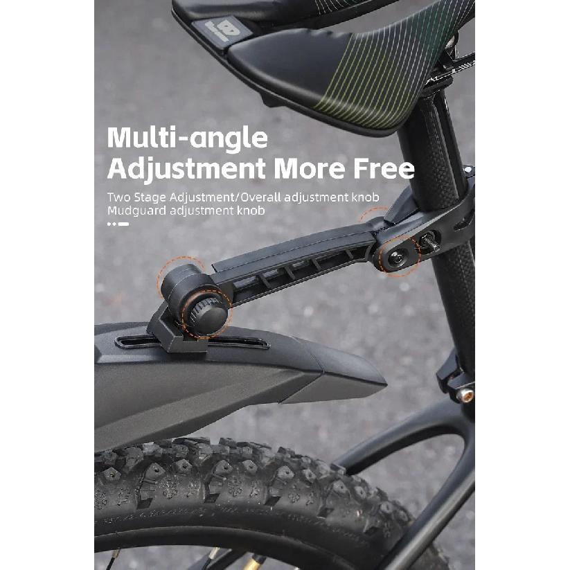 WEST BIKING Mountain Bike Fender Set Universal 29 Inch MTB Mudguard Adjustable Front and Rear Mud Flaps Bicycle Mud Protector