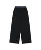 ODDSTUDIO Star Horse Check Layered Sweatpants - Black
