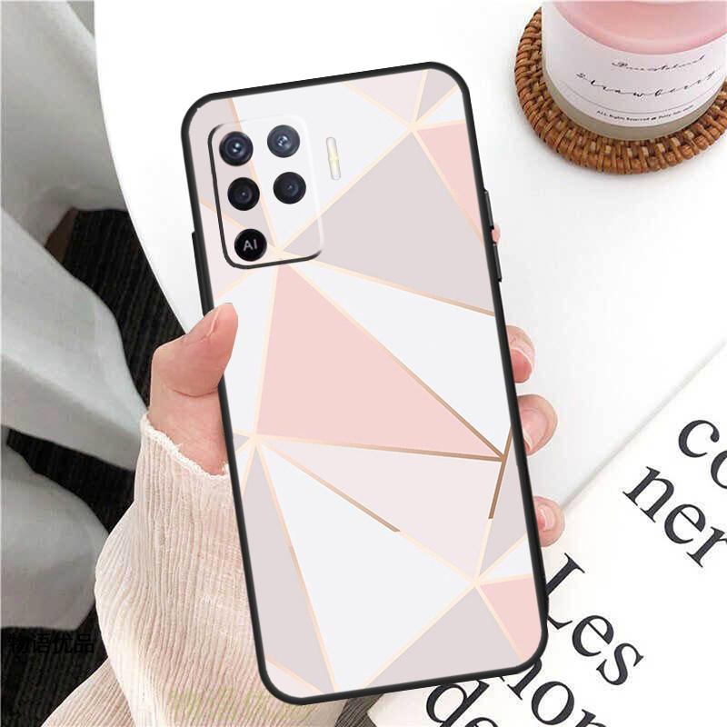 Love Rose Gold Style Case For Oppo A18 A74 A57 A17 A77 A38 A58 A78 A98 A54 A94 A80 A60 A40 A96 A76 A16 A15 A5 Pro