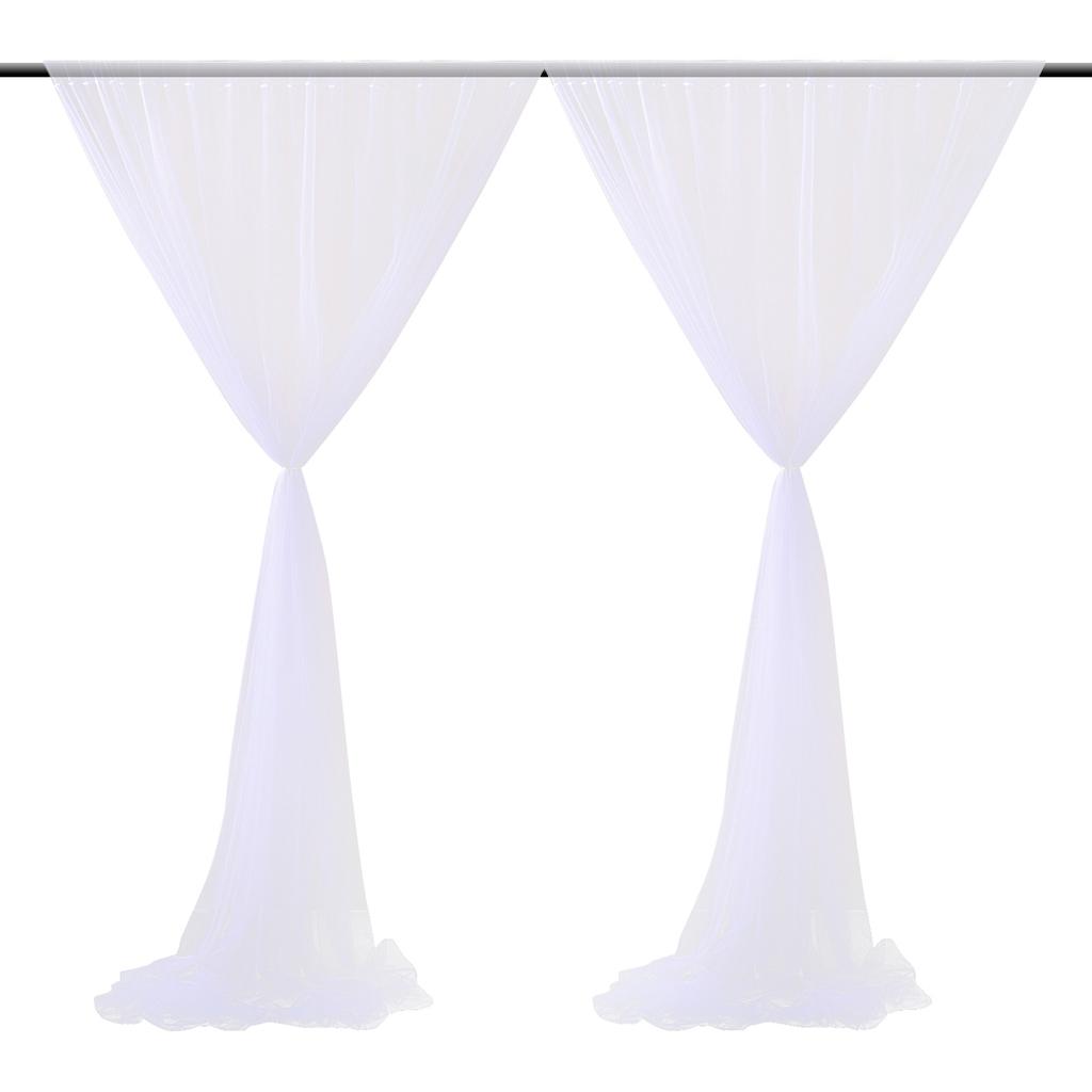 Hintergrundvorhang 5x7ft Chinlon Weich Halbtransparent Moderner Vorhang Drapierungen für Schlafzimmer Wohnzimmer Hochzeit