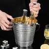 Yousheng Stainless Steel Ice Bucket, with Handle Portable Beverage Tub, Mirror Polished Durable Ice Tub, for Bars Parties KTV Beverage
