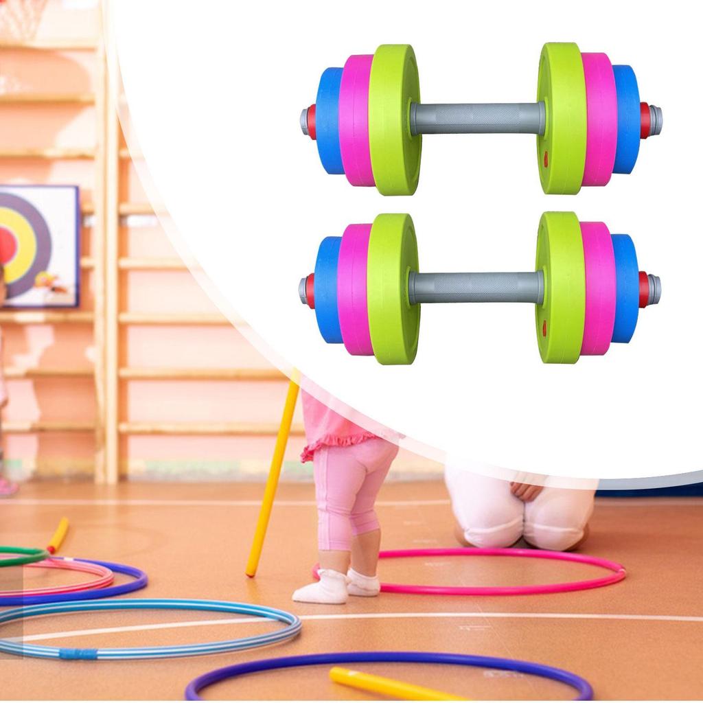 2 Pack Kids Dumbbells, Early Development Toys for Boys Girls Toddlers, Educational Gymnastic Weights