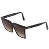 Tom Ford Sabrina Smoke Gradient Square Ladies Sunglasses Ft0764 01b 58