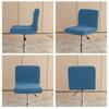 Bar Stool Chair Cover Velvet Low Back Chair Seat Case Elastic Rotating Lift Chair Cover Solid Color Dining Protector Covers