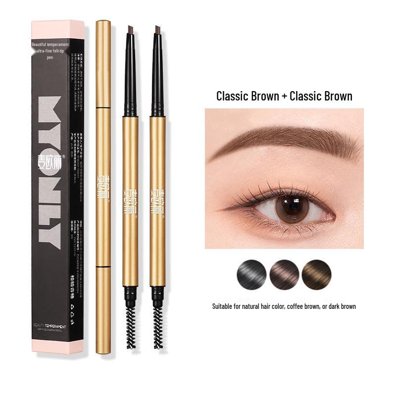 Maiolee Little Gold Dual-Ended Ultra-Fine Smudge-Proof Eyebrow Pencil