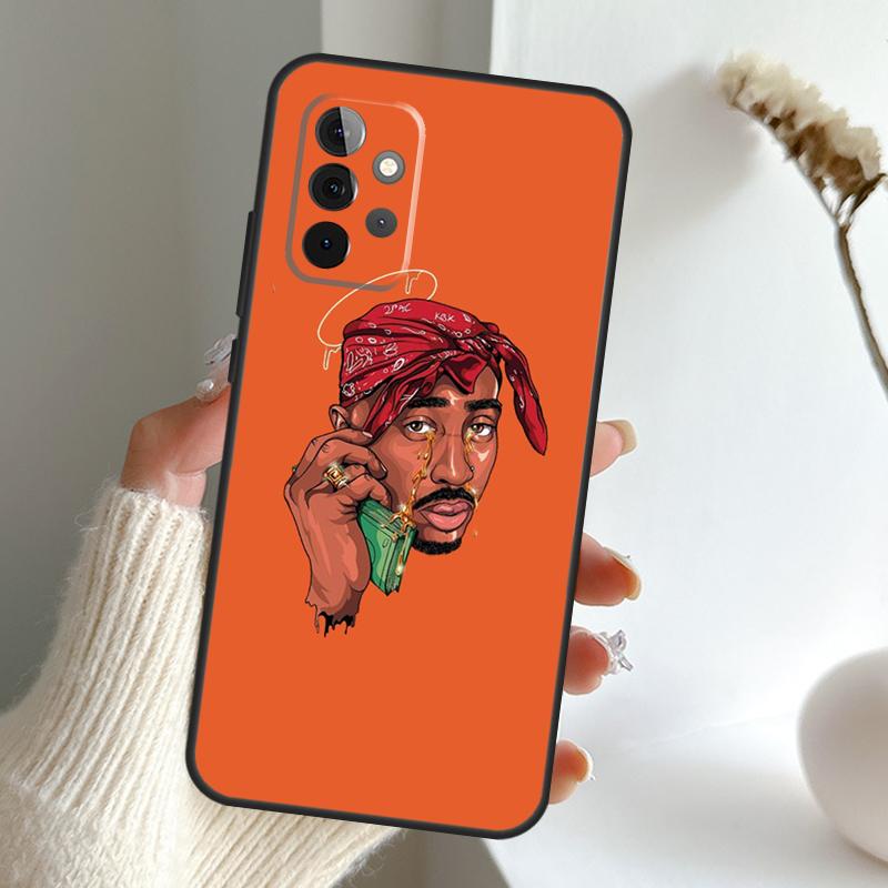 Rapper 2pac Singer Tupac Case For Samsung Galaxy A52 A32 A12 A16 A26 A36 A56 A15 A35 A55 A34 A54 A13 A33 A53 A17 A06
