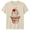 A Cupcake Is Happiness You TShirt Watercolor Sweets Dessert Birthday Gift