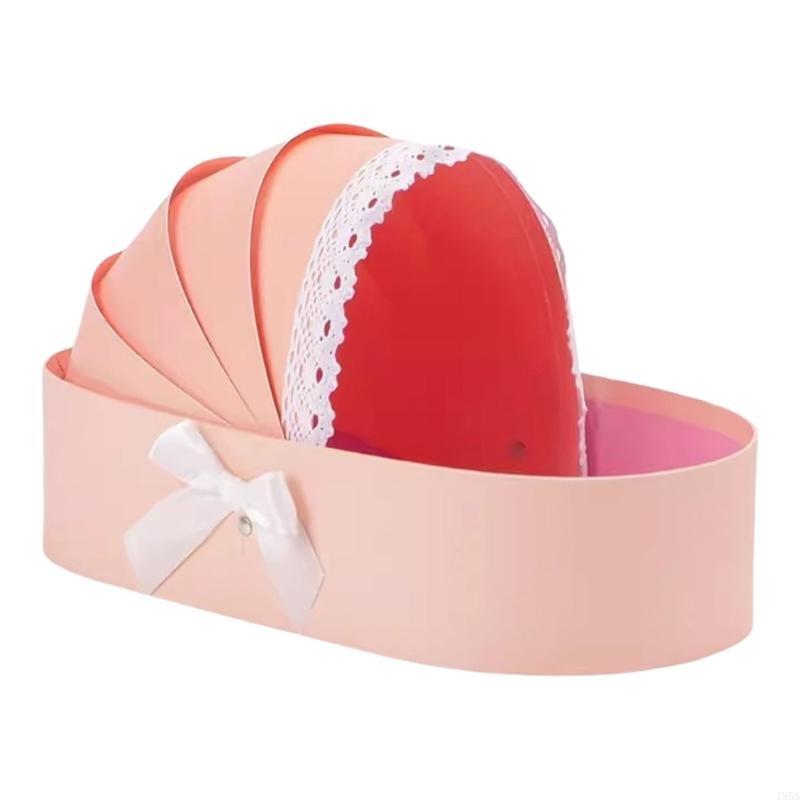 Elegant Reusable Paper Flower Arrangement Basket Baby Shower Present Wrapping Box Weeding Celebration Decoration